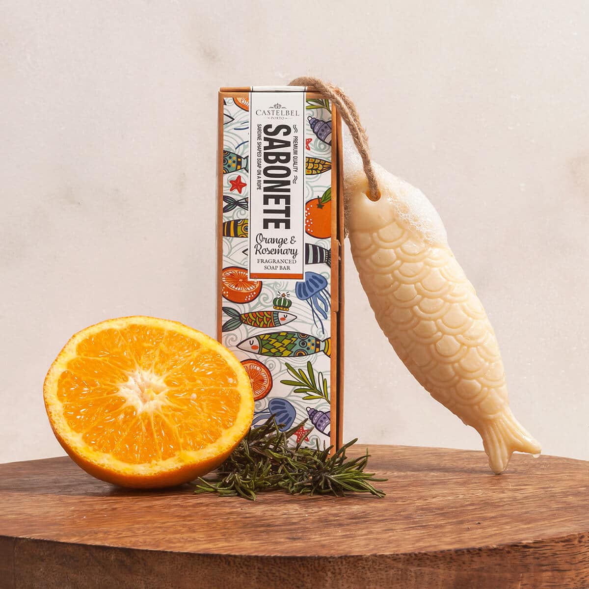 Castelbel - Sardine Orange-Rosemary-Sardine Soap 80g
