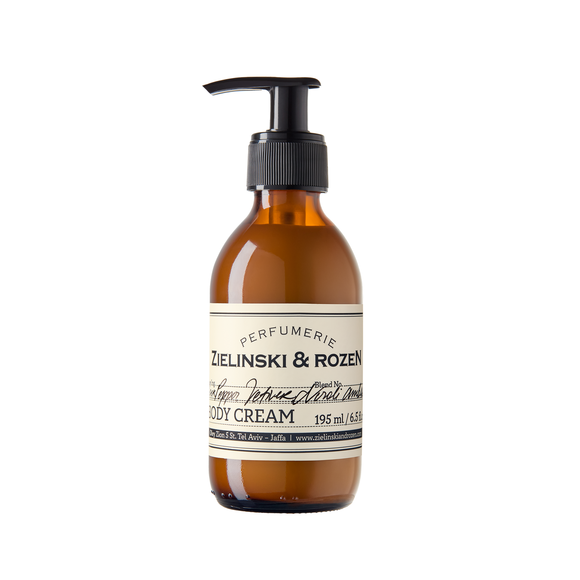 Zielinski & Rozen - Body Cream - Black Pepper, Vetiver, Neroli, Amber