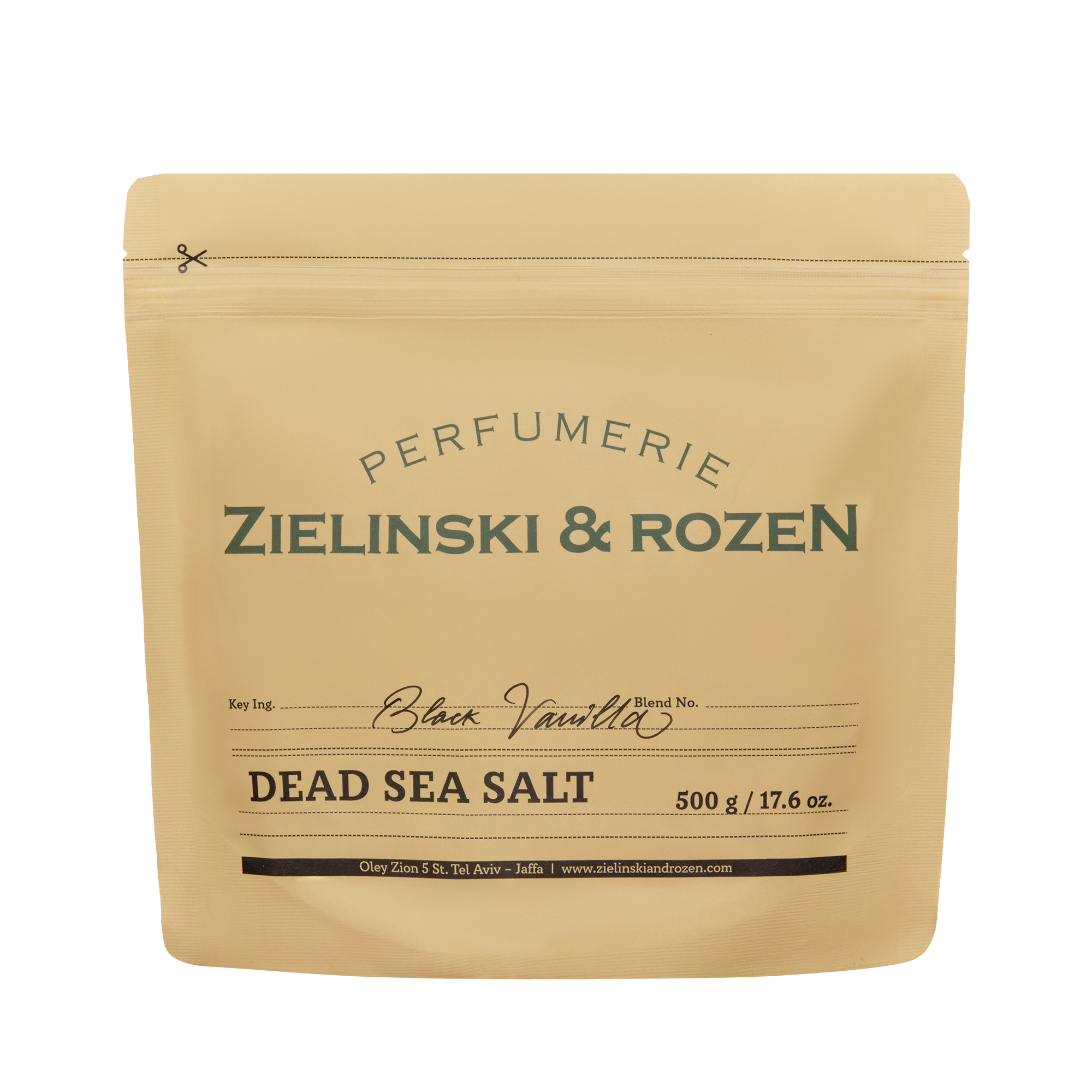 Zielinski & Rozen - Dead Sea Bath Salt Black Vanilla