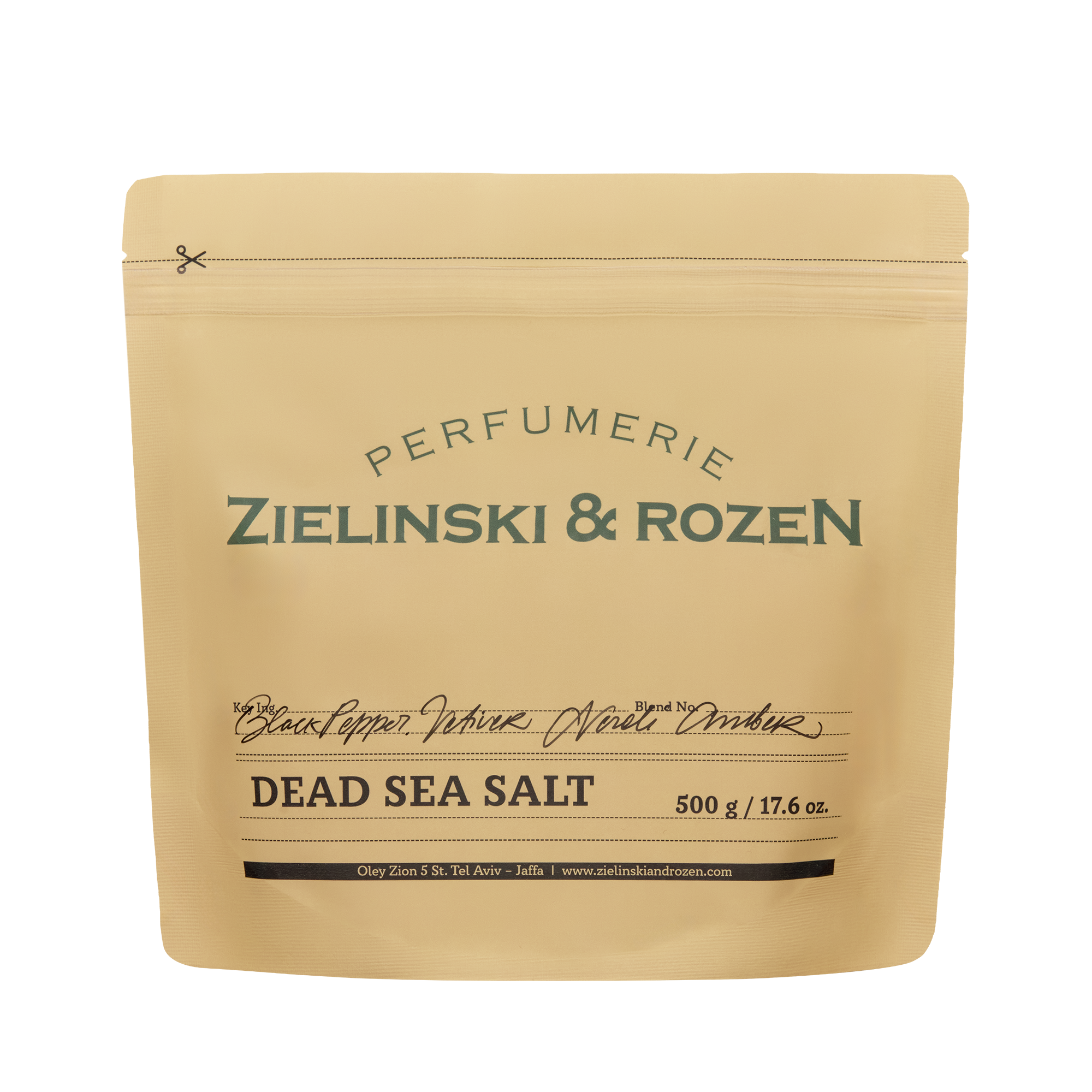 Zielinski & Rozen - Dead Sea Bath Salts Black Pepper, Vetiver, Neroli, Amber