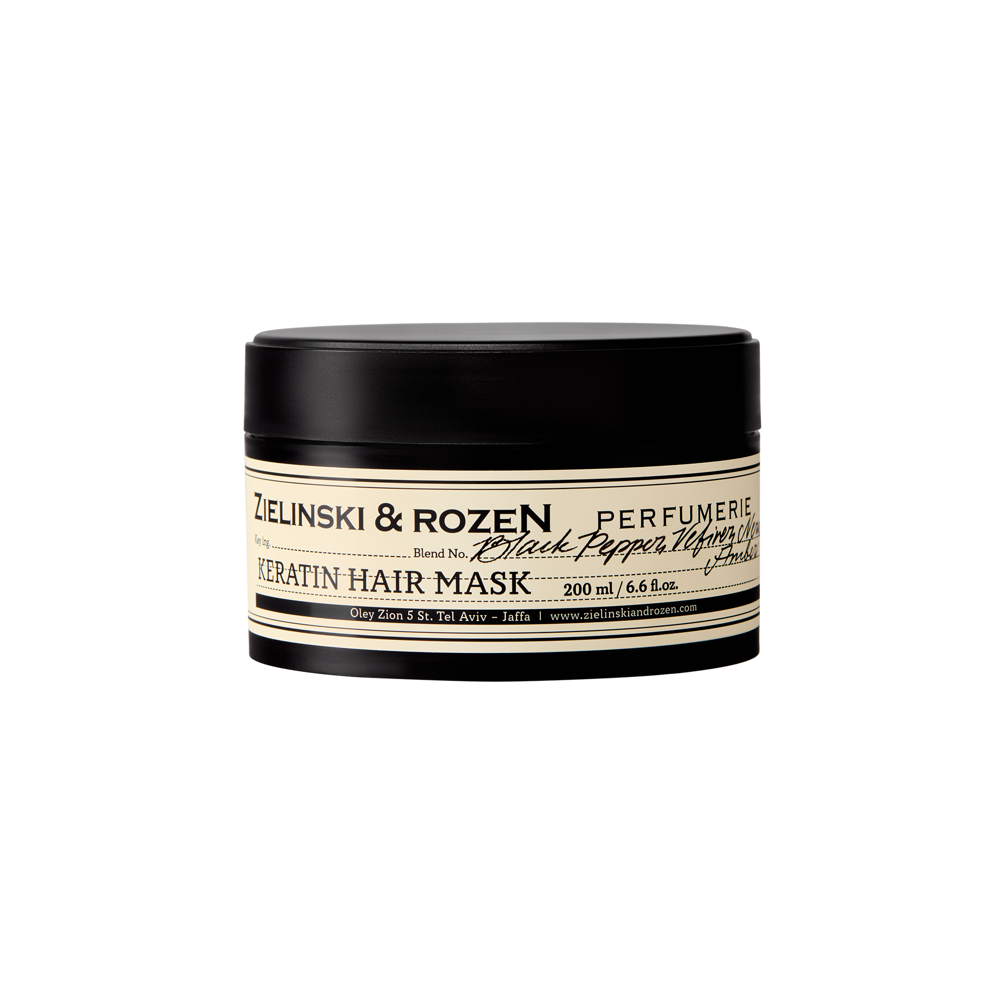 Zielinski & Rozen - Keratin Hair Mask - Black Pepper, Vetiver, Neroli, Amber