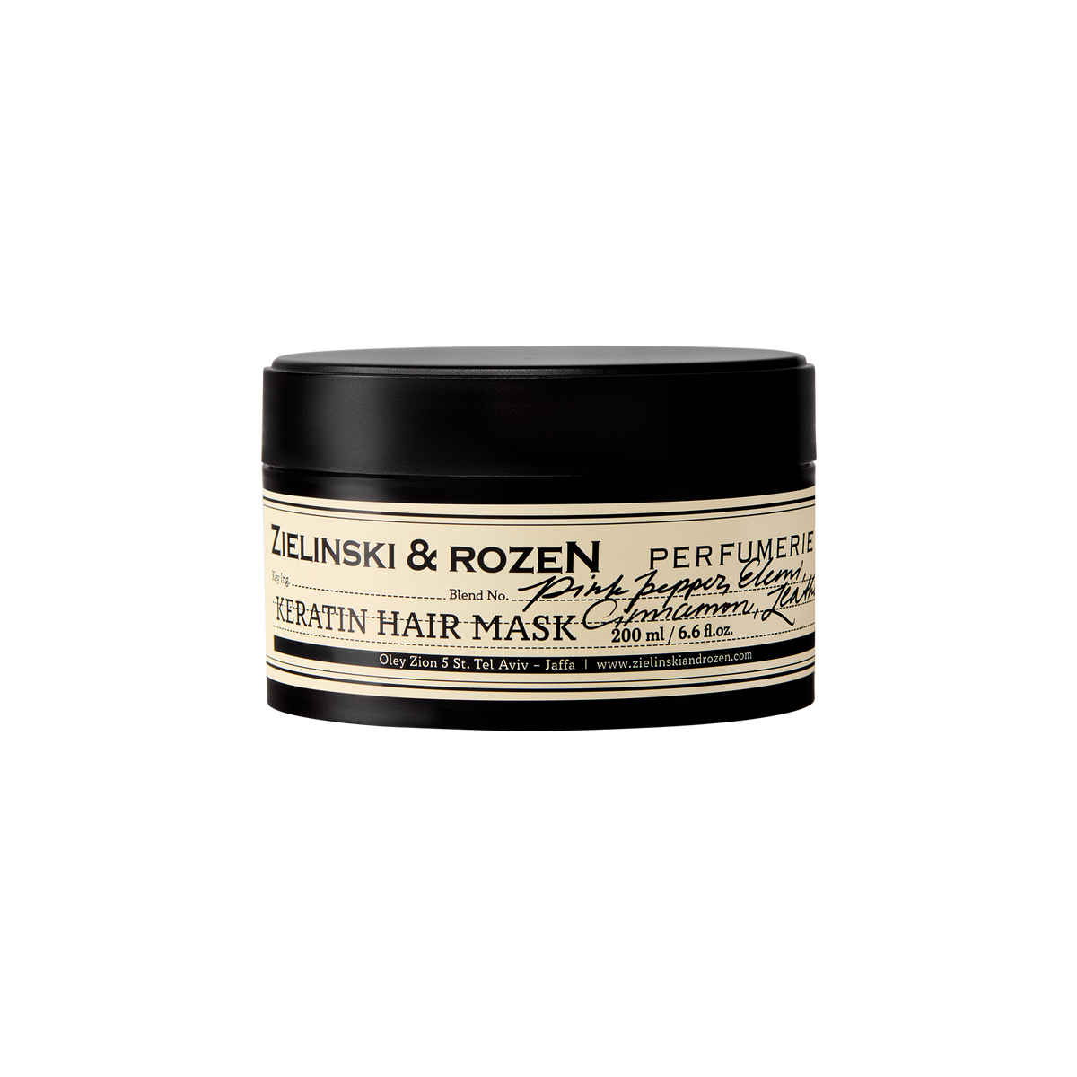 Zielinski & Rozen - Haarmaske Keratin - Pink Pepper, Elemi, Cinnamon, Leather