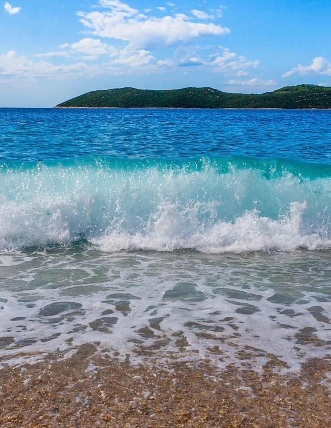 Türkisblaue Mittelmeerwelle – Stimmung von Acqua Pazza