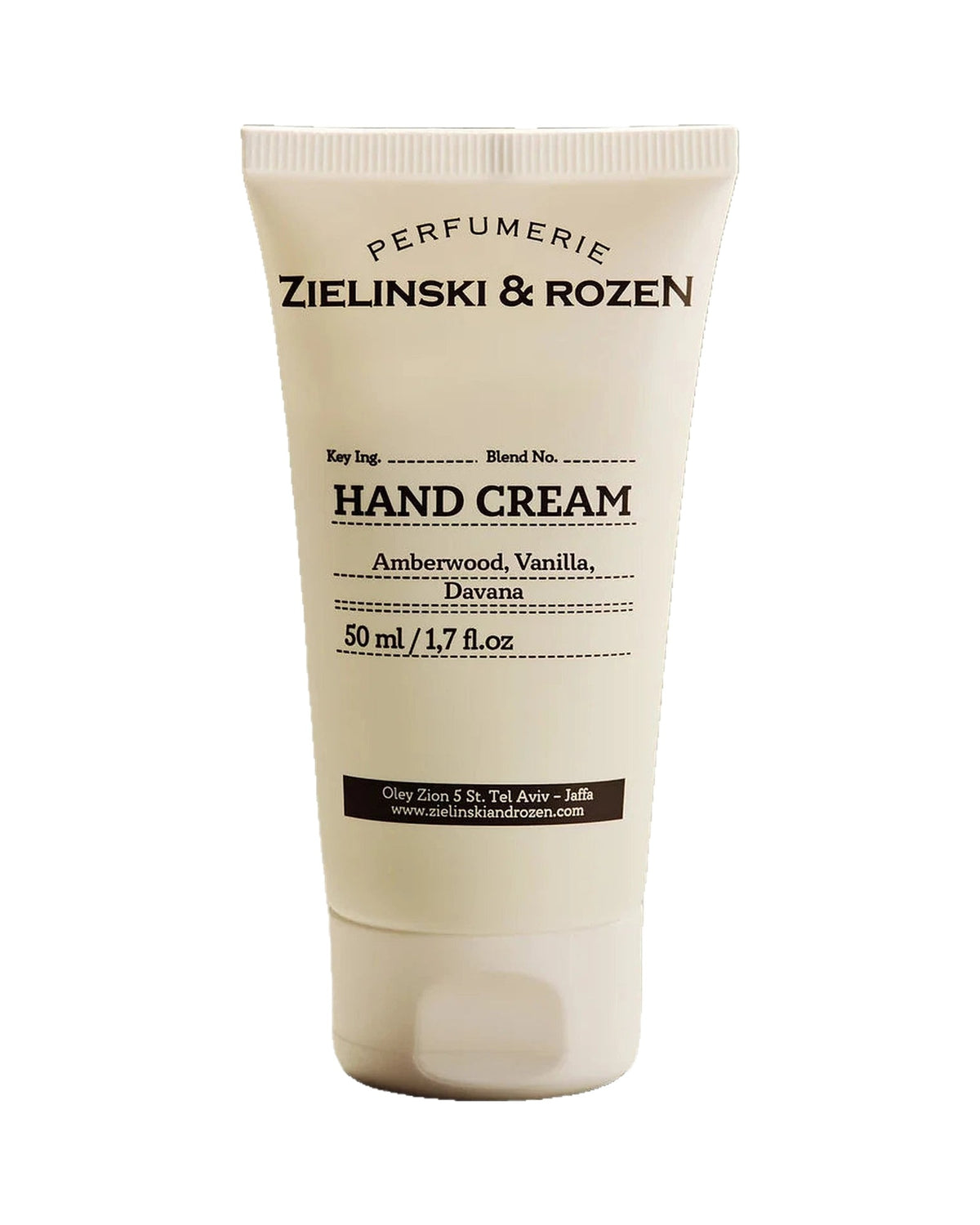 Zielinski & Rozen - Handcreme - Amberwood, Vanilla, Davana - 50 ml