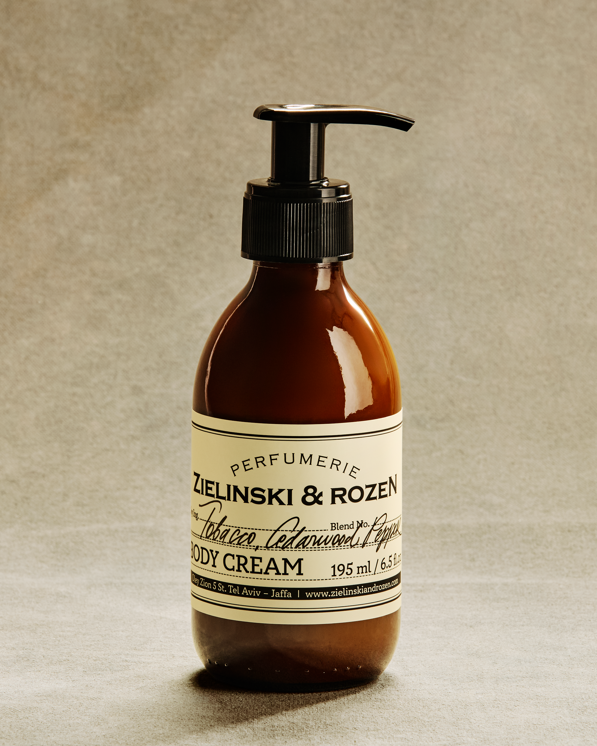 Zielinski & Rozen - Body Cream - Tobacco, Cedarwood, Pepper