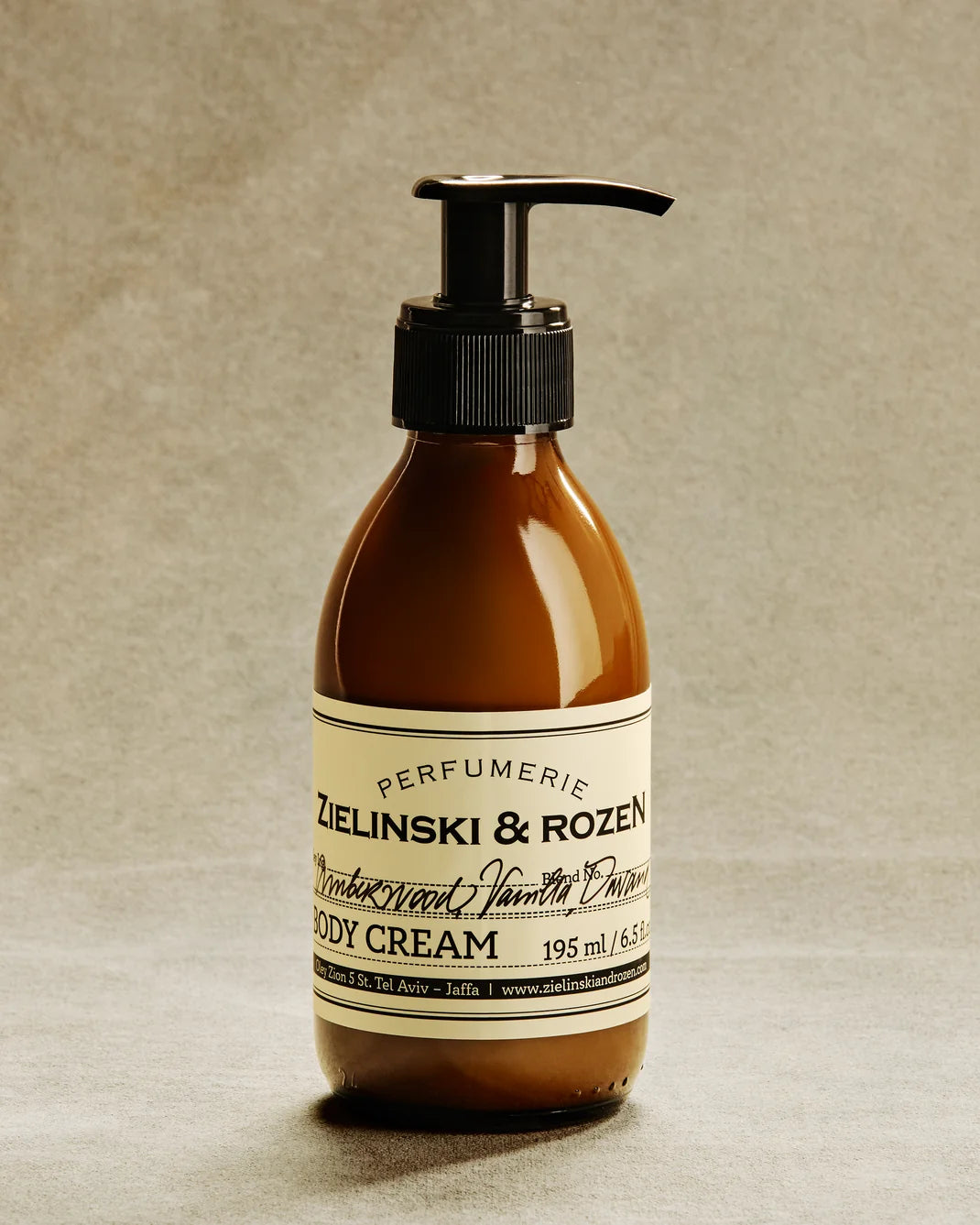 Zielinski & Rozen - Körpercreme - Amberwood, Vanilla, Davana - 195 ml