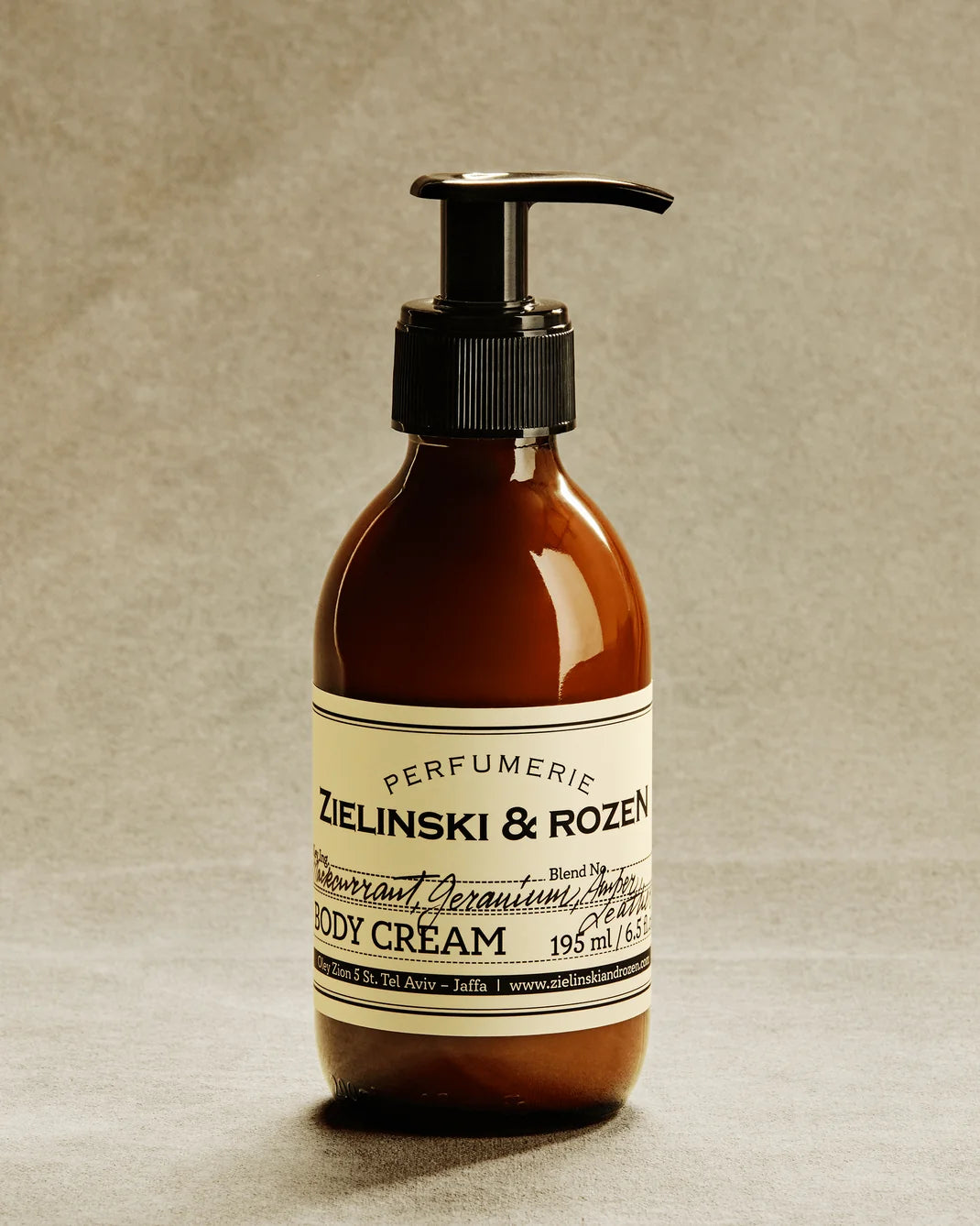 Zielinski & Rozen - Körpercreme - Blackcurrant, Geranium, Amber, Leather - 195 ml