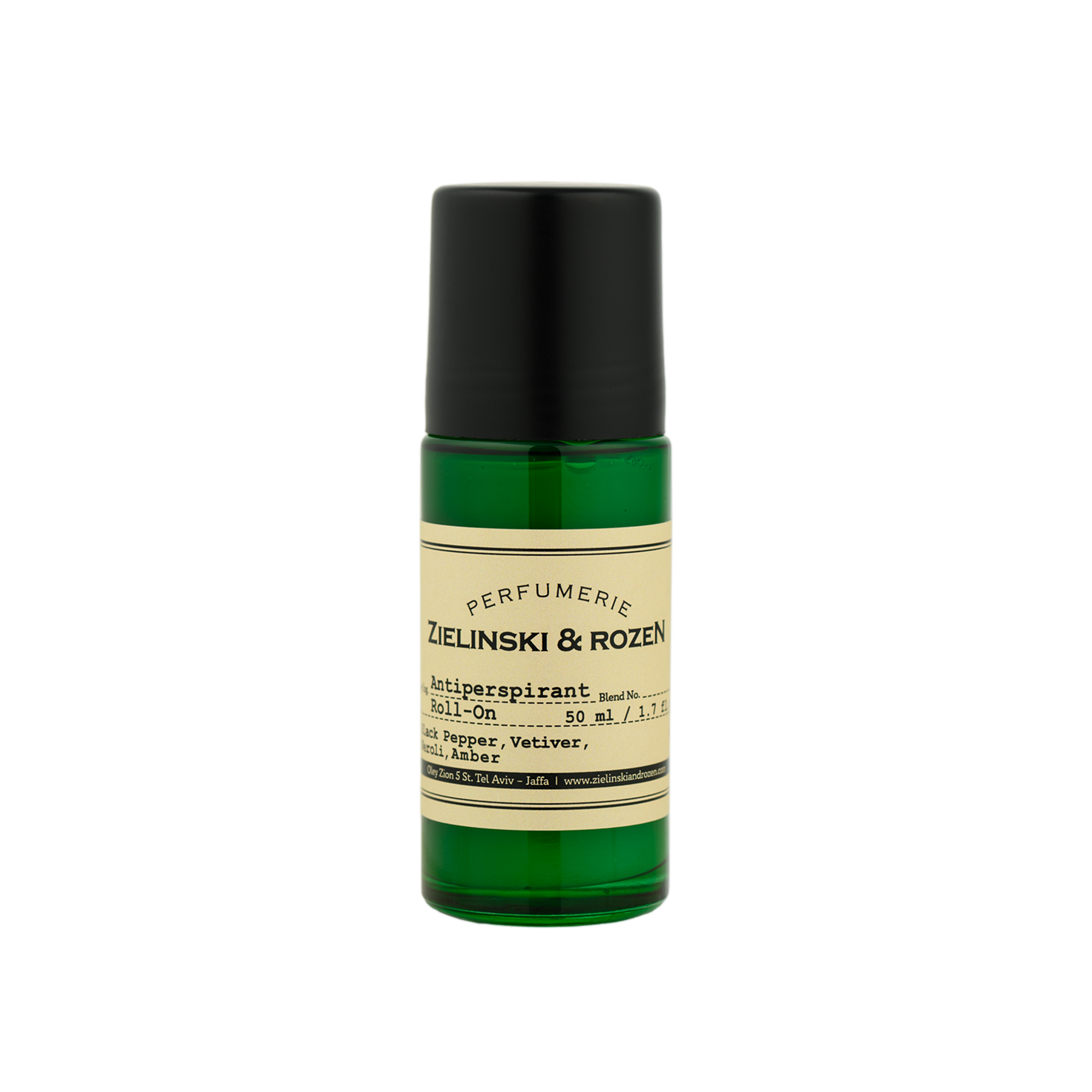 Zielinski & Rozen - Antiperspirant Deo Roller - Black Pepper, Vetiver, Neroli, Amber