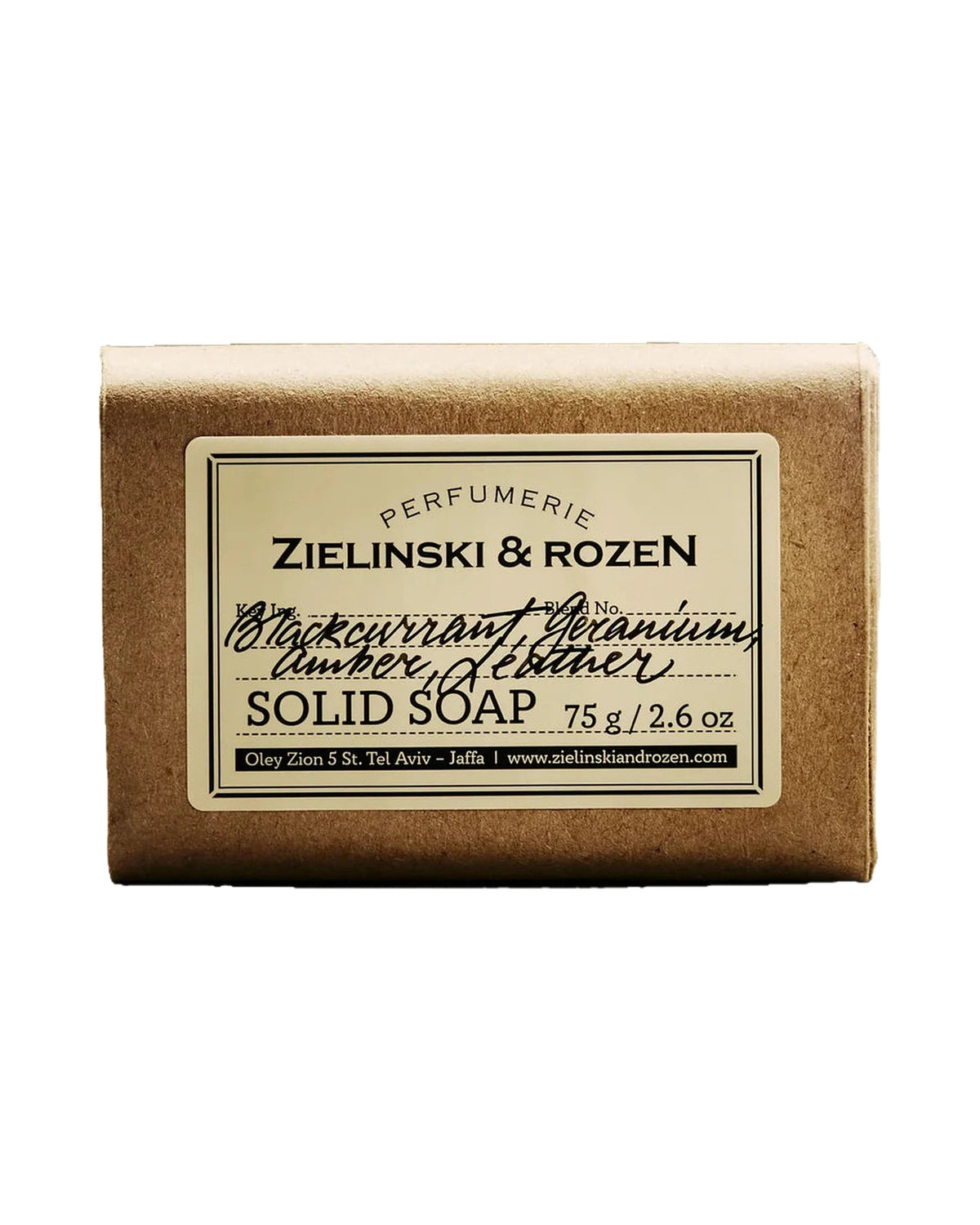 Zielinski & Rozen - Seife - Blackcurrant, Geranium, Amber, Leather, 75 g