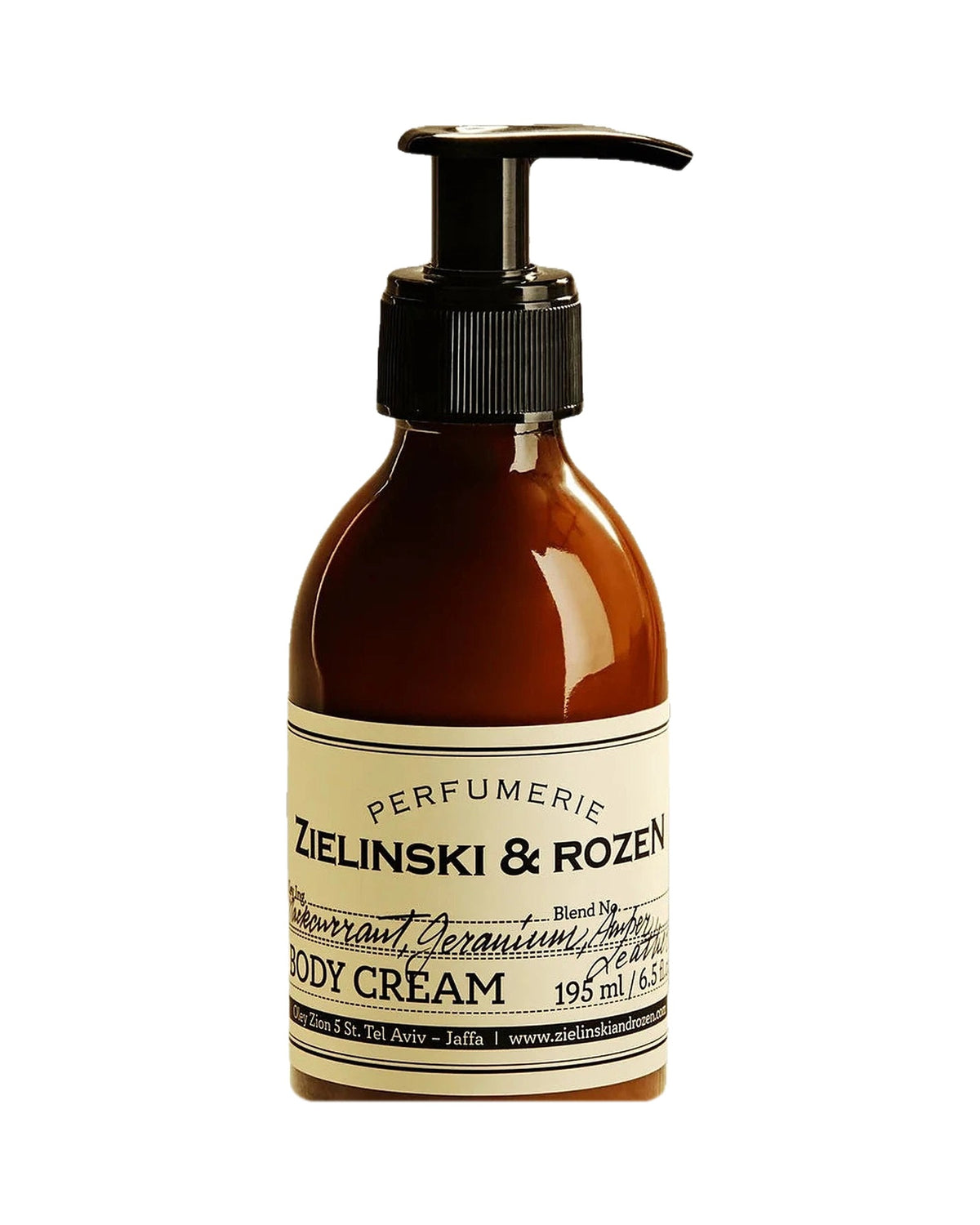 Zielinski & Rozen - Körpercreme - Blackcurrant, Geranium, Amber, Leather - 195 ml