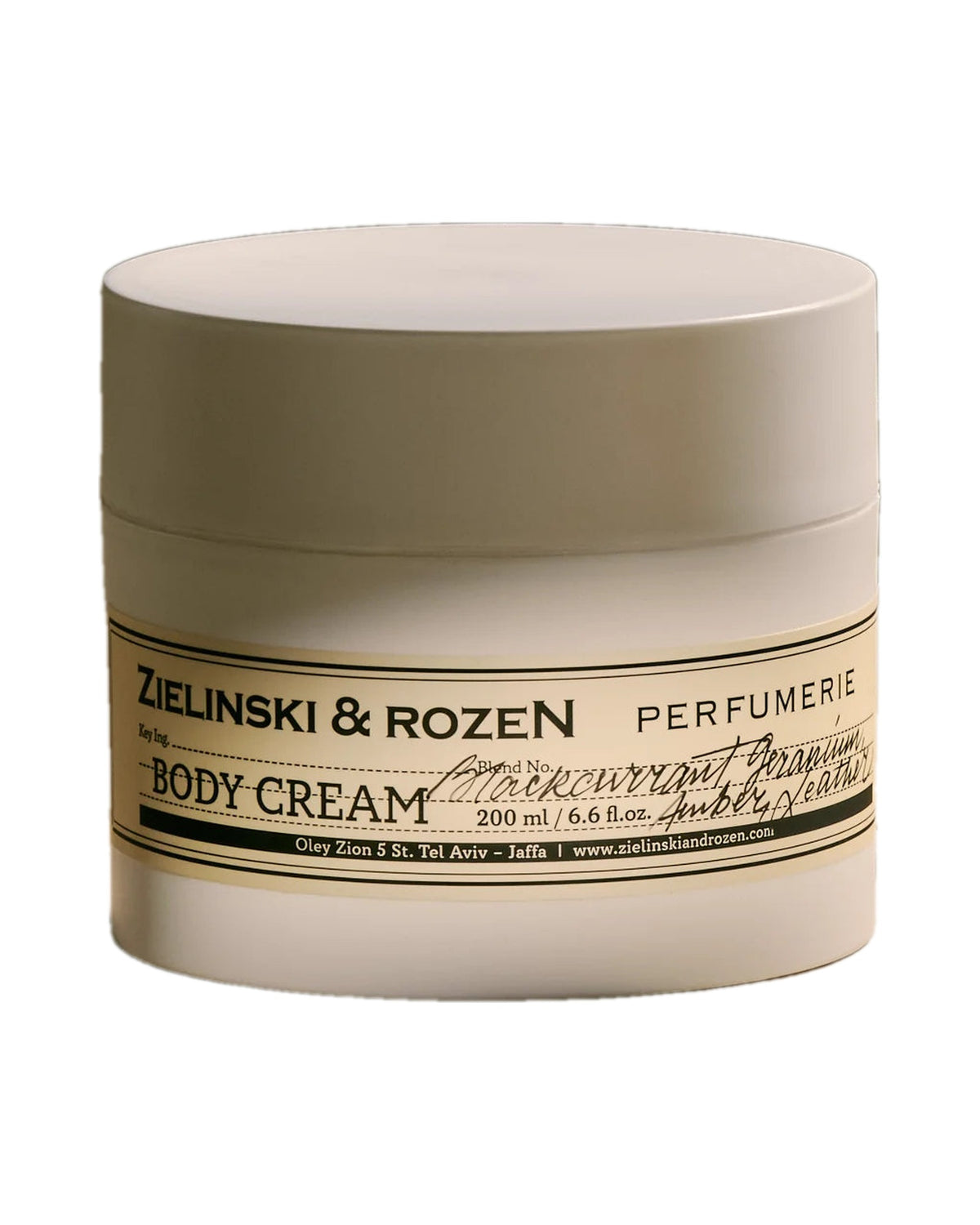 Zielinski & Rozen - Körpercreme - Blackcurrant, Geranium, Amber, Leather - 200 ml